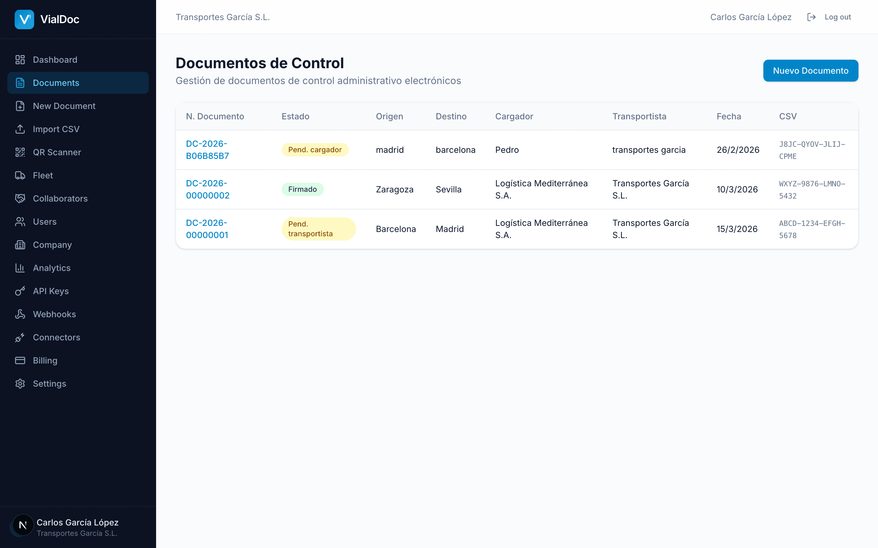 VialDoc — Gestion Documental
